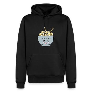 Ramen Noodles Cuisine japonaise - Sweat à capuche Premium bio Homme - noir - Devant - Nico (187cm)