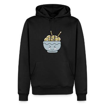 Ramen Nudeln Japan Küche - Männer Premium Bio Hoodie - Schwarz - Vorne - Nico (187cm)