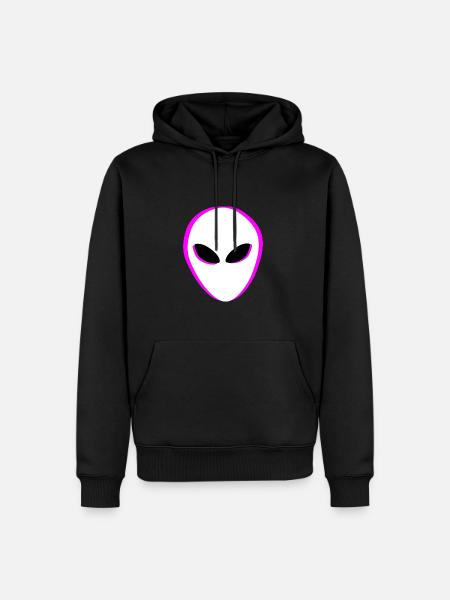 Aliens Alien Head - Men’s Premium Organic Hoodie - black