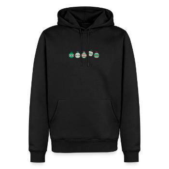 Weihnachtskugelset 2 - Männer Premium Bio Hoodie - Schwarz - Vorne - Nico (187cm)