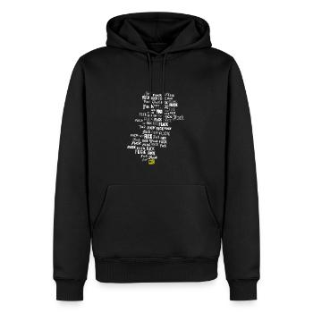 Fuck me - Männer Premium Bio Hoodie - Schwarz - Vorne - Nico (187cm)