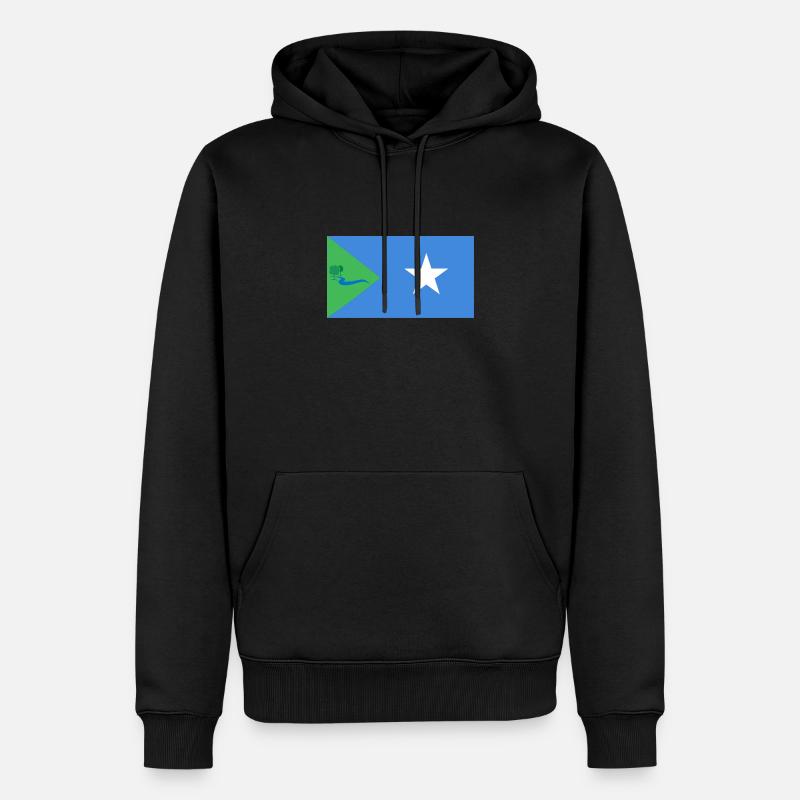 hirshabeele - Männer Premium Bio Hoodie - Schwarz