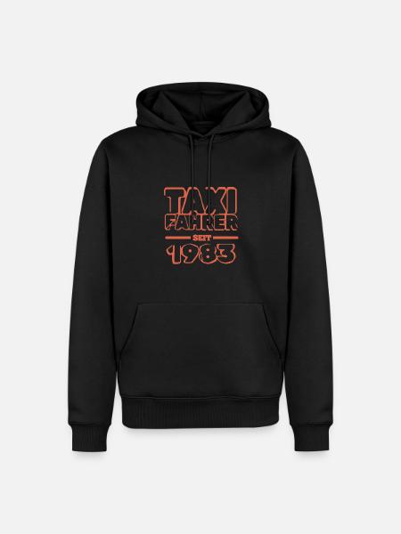 Jahr 1983 - Männer Premium Bio Hoodie - Schwarz