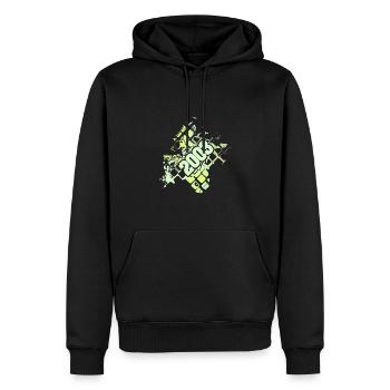 Jahr 2003 - Männer Premium Bio Hoodie - Schwarz - Vorne - Nico (187cm)