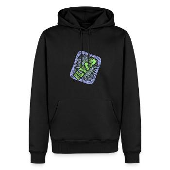 Geschenk für Ilyas - Männer Premium Bio Hoodie - Schwarz - Vorne - Nico (187cm)
