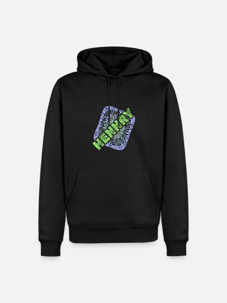 First name Hennry - Men’s Premium Organic Hoodie - black