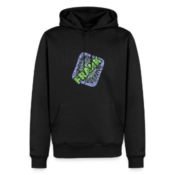Cadeau pour Frank - Sweat à capuche Premium bio Homme - noir - Devant - Nico (187cm)