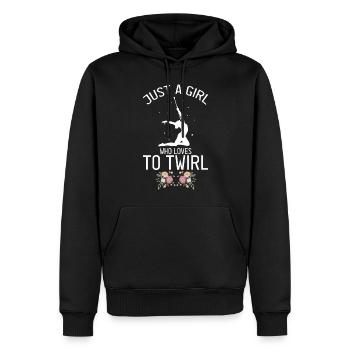 Stocktanz Design für Stabtänzerin - Männer Premium Bio Hoodie - Schwarz - Vorne - Nico (187cm)