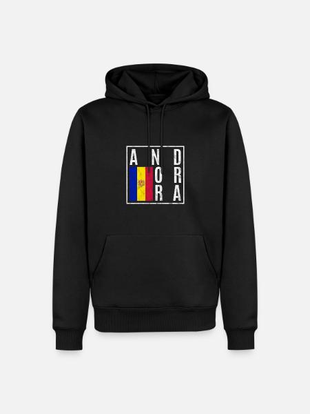 Andorra - Men’s Premium Organic Hoodie - black