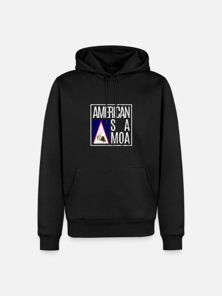 American Samoa - Men’s Premium Organic Hoodie - black