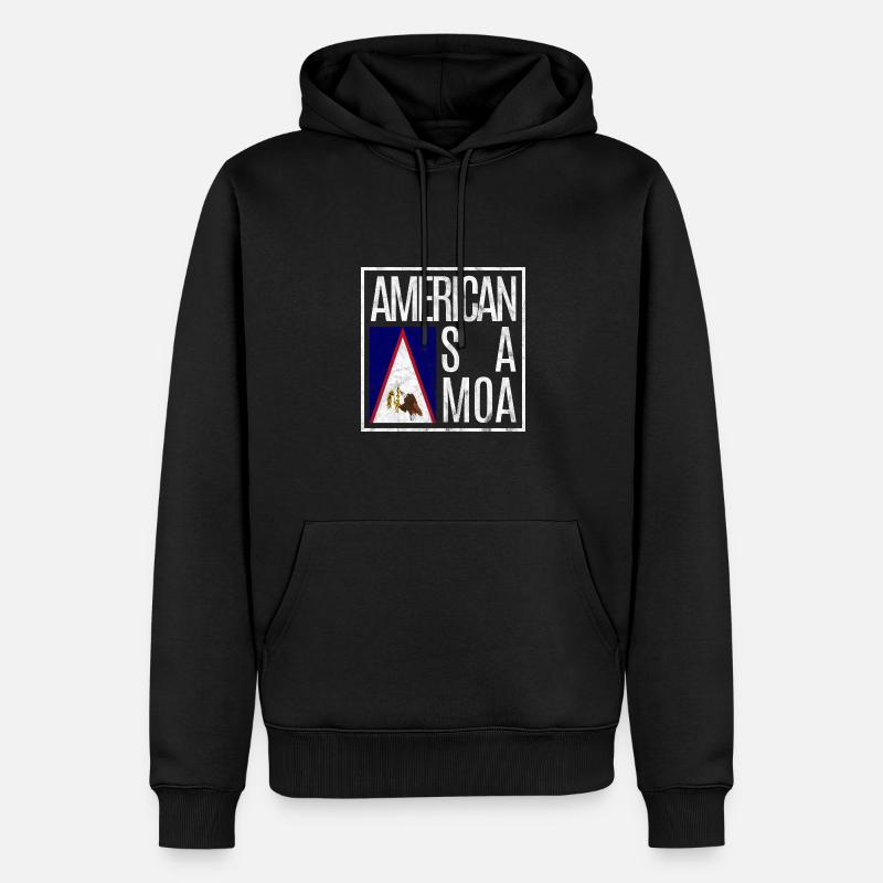 Samoa américaines - Sweat à capuche Premium bio Homme - noir