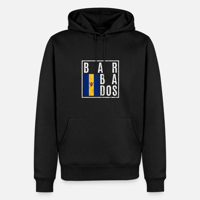 Barbade - Sweat à capuche Premium bio Homme - noir