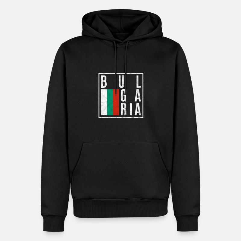 Bulgarien - Männer Premium Bio Hoodie - Schwarz