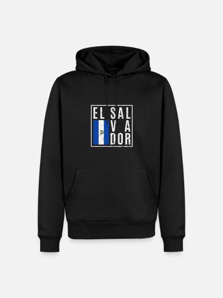 Salvador - Sweat à capuche Premium bio Homme - noir