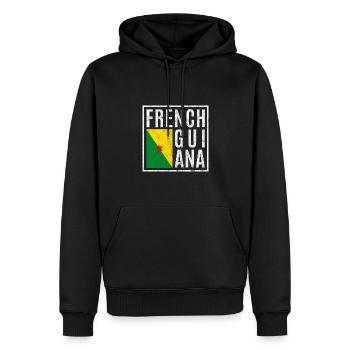 Französisch-Guayana - Männer Premium Bio Hoodie - Schwarz - Vorne - Nico (187cm)
