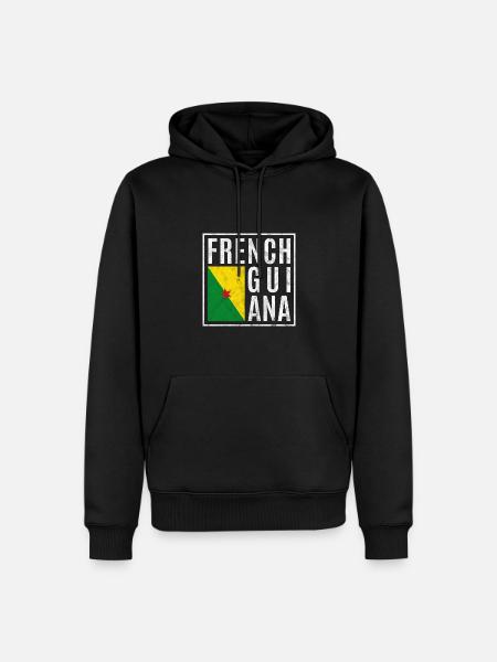 French Guiana - Men’s Premium Organic Hoodie - black
