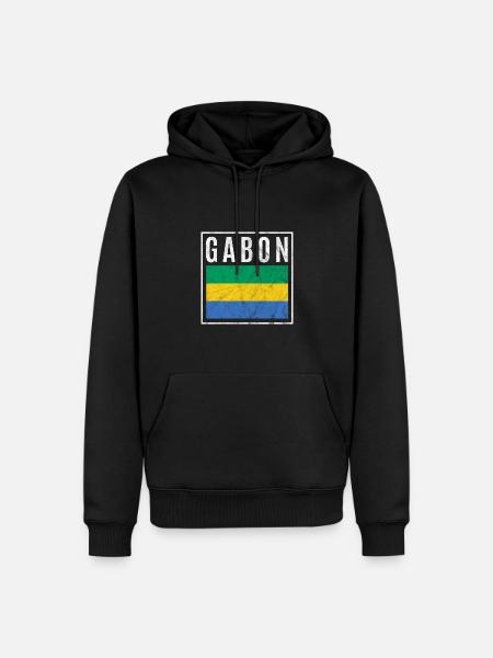 Gabon - Men’s Premium Organic Hoodie - black