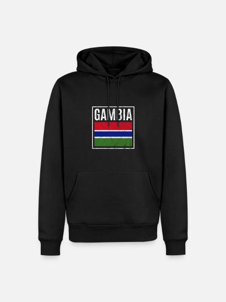 Gambia - Men’s Premium Organic Hoodie - black