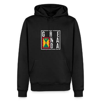 Grenade - Sweat à capuche Premium bio Homme - noir - Devant - Nico (187cm)