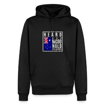 Heard and McDonald Islands - Men’s Premium Organic Hoodie - black - Front - Nico (187cm)