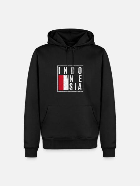Indonesia - Men’s Premium Organic Hoodie - black