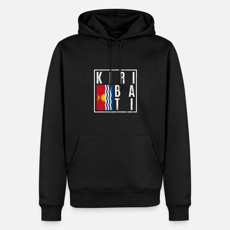 Kiribati - Sweat à capuche Premium bio Homme - noir