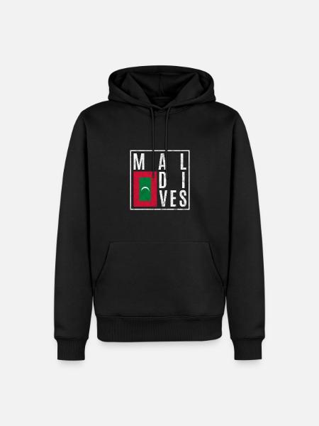 Malediven - Männer Premium Bio Hoodie - Schwarz