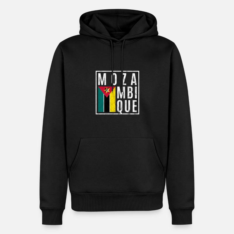 Mosambik - Männer Premium Bio Hoodie - Schwarz