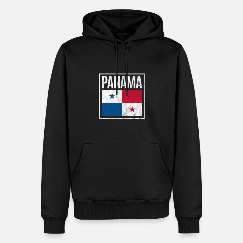 Panama - Männer Premium Bio Hoodie - Schwarz