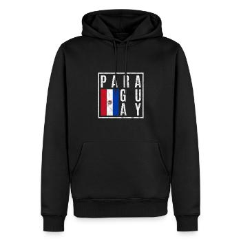 Paraguay - Männer Premium Bio Hoodie - Schwarz - Vorne - Nico (187cm)