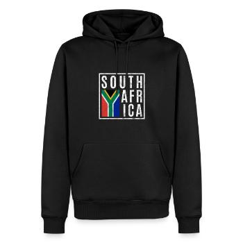 Südafrika - Männer Premium Bio Hoodie - Schwarz - Vorne - Nico (187cm)