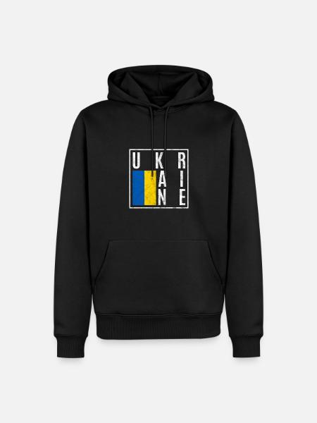 Ukraine - Men’s Premium Organic Hoodie - black