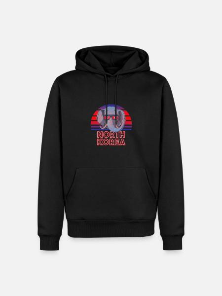 North Korea - Men’s Premium Organic Hoodie - black