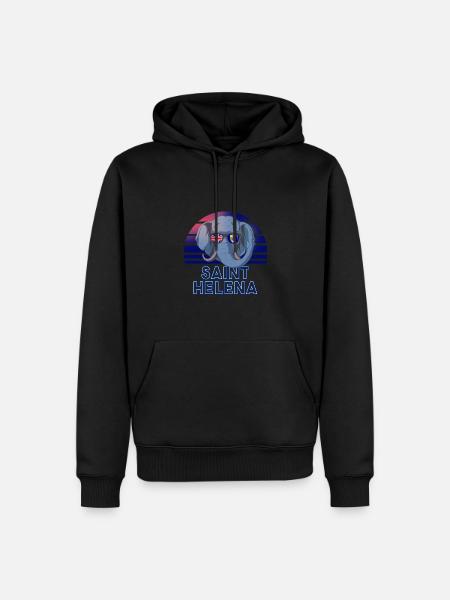 Saint Helena - Men’s Premium Organic Hoodie - black