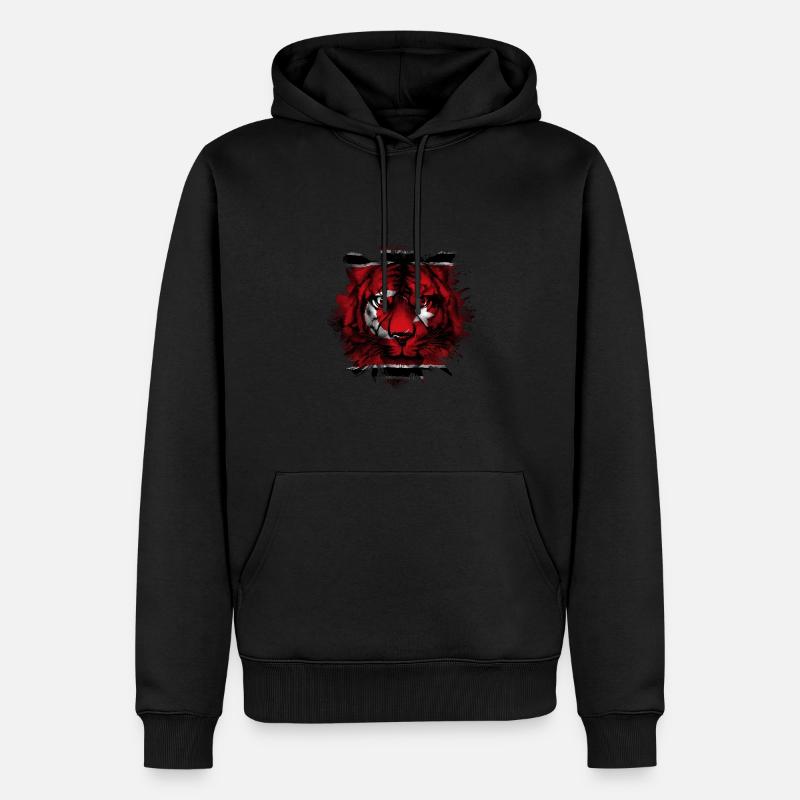 Aceh - Männer Premium Bio Hoodie - Schwarz