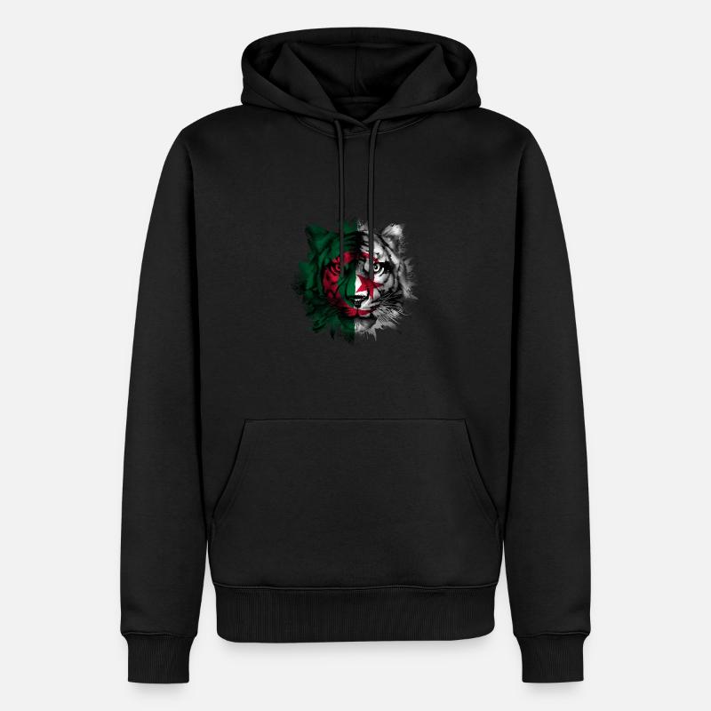 Algerien - Männer Premium Bio Hoodie - Schwarz