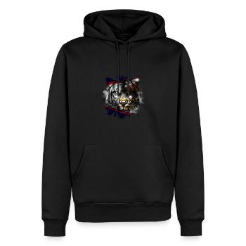Amerikanisch-Samoa - Männer Premium Bio Hoodie - Schwarz - Vorne - Nico (187cm)