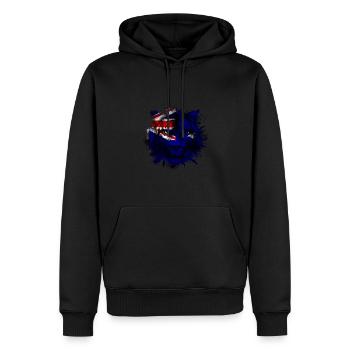 Australien - Männer Premium Bio Hoodie - Schwarz - Vorne - Nico (187cm)