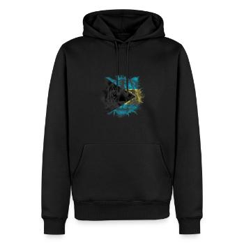 Bahamas - Sweat à capuche Premium bio Homme - noir - Devant - Nico (187cm)