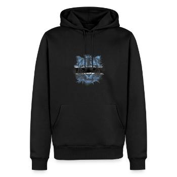 Botswana - Sweat à capuche Premium bio Homme - noir - Devant - Nico (187cm)