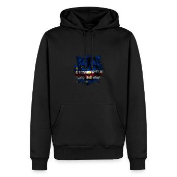 Kap Verde - Männer Premium Bio Hoodie - Schwarz - Vorne - Nico (187cm)
