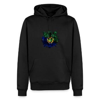 Île Christmas - Sweat à capuche Premium bio Homme - noir - Devant - Nico (187cm)