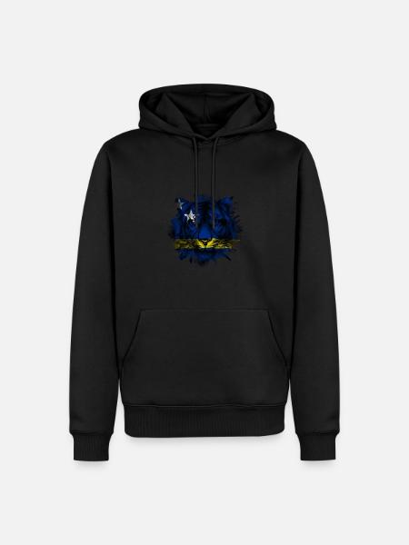 Curaçao - Sweat à capuche Premium bio Homme - noir