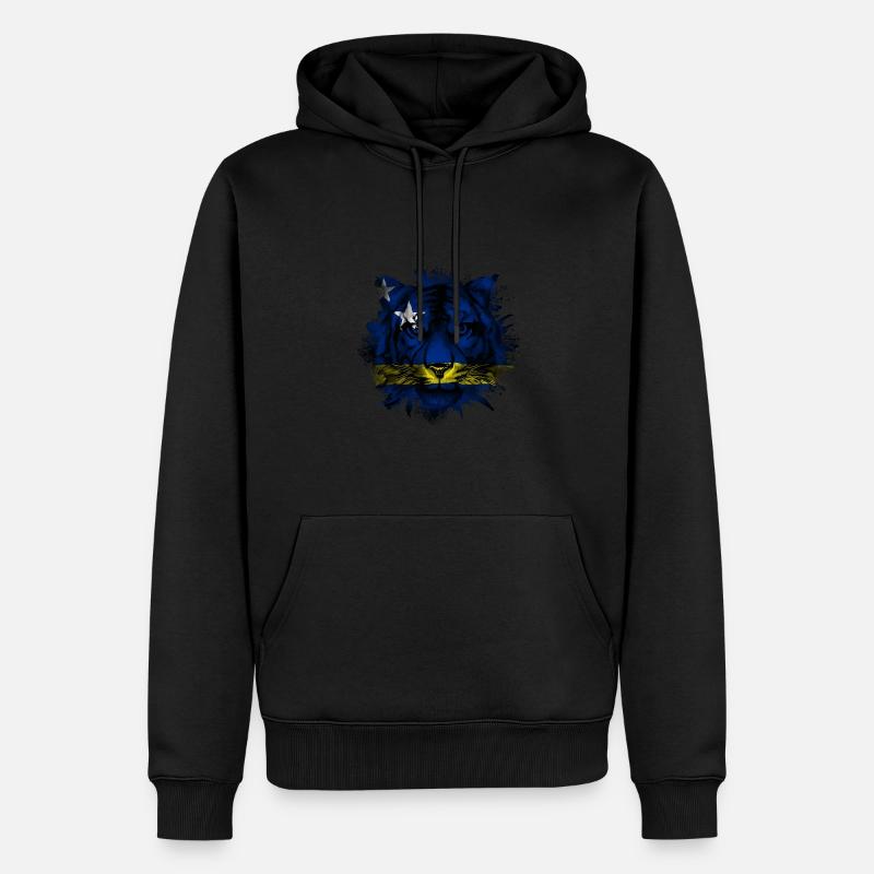 Curaçao - Männer Premium Bio Hoodie - Schwarz
