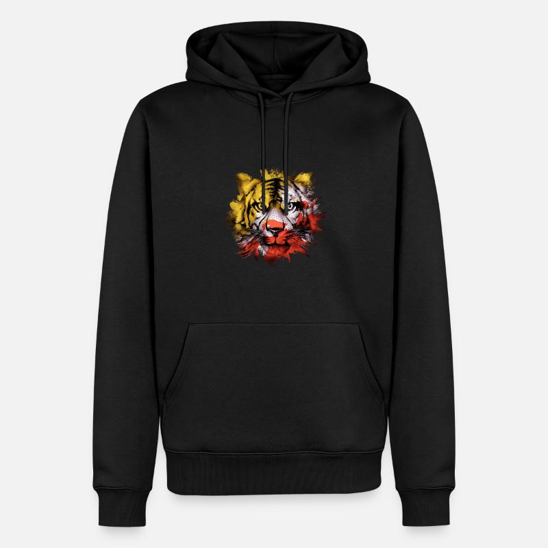 Bhutan - Männer Premium Bio Hoodie - Schwarz