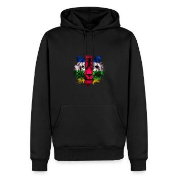 République centrafricaine - Sweat à capuche Premium bio Homme - noir - Devant - Nico (187cm)