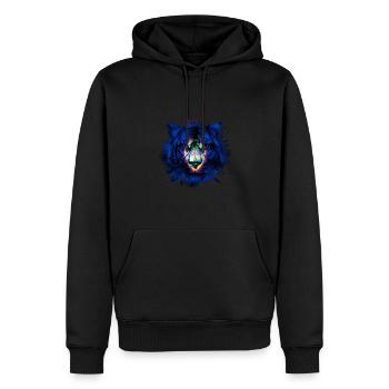 Guam - Männer Premium Bio Hoodie - Schwarz - Vorne - Nico (187cm)