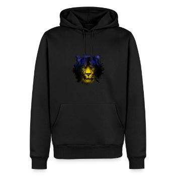 Guadeloupe - Männer Premium Bio Hoodie - Schwarz - Vorne - Nico (187cm)
