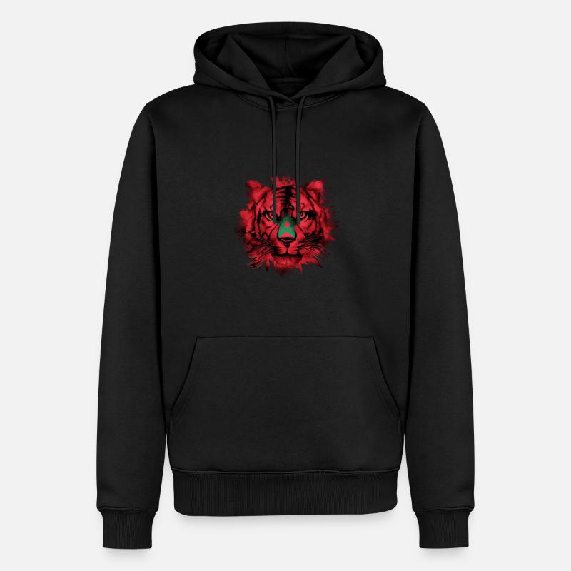 Marokko - Männer Premium Bio Hoodie - Schwarz