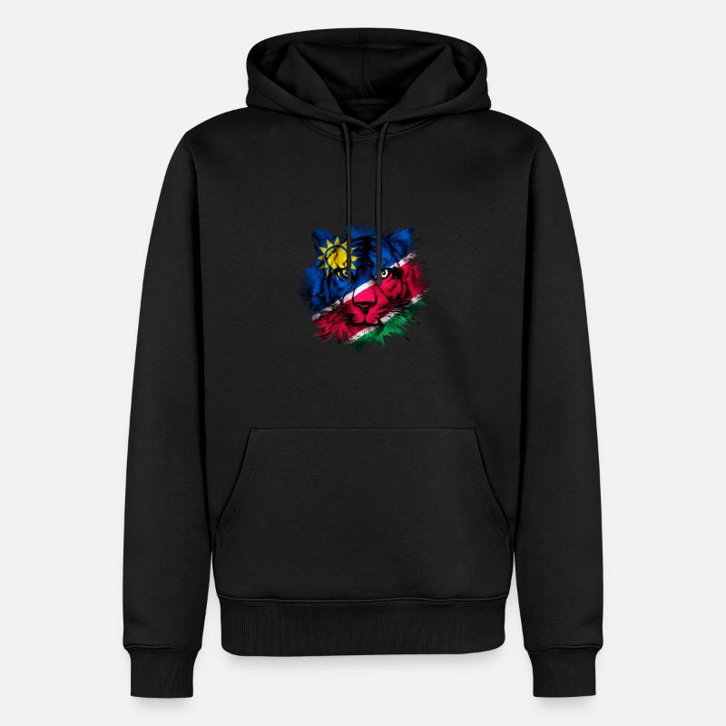 Nauru - Männer Premium Bio Hoodie - Schwarz